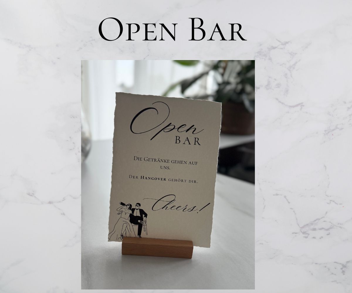 Open Bar - WEDDING
