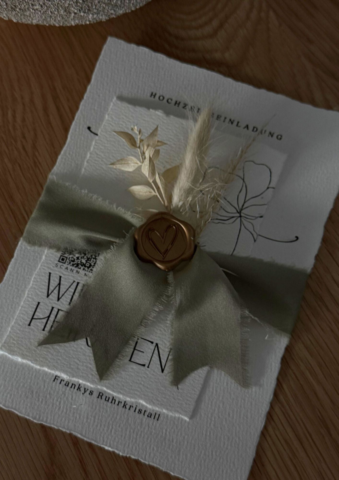 Hochzeitseinladungskarten- Personalisierbar mit deinem Text