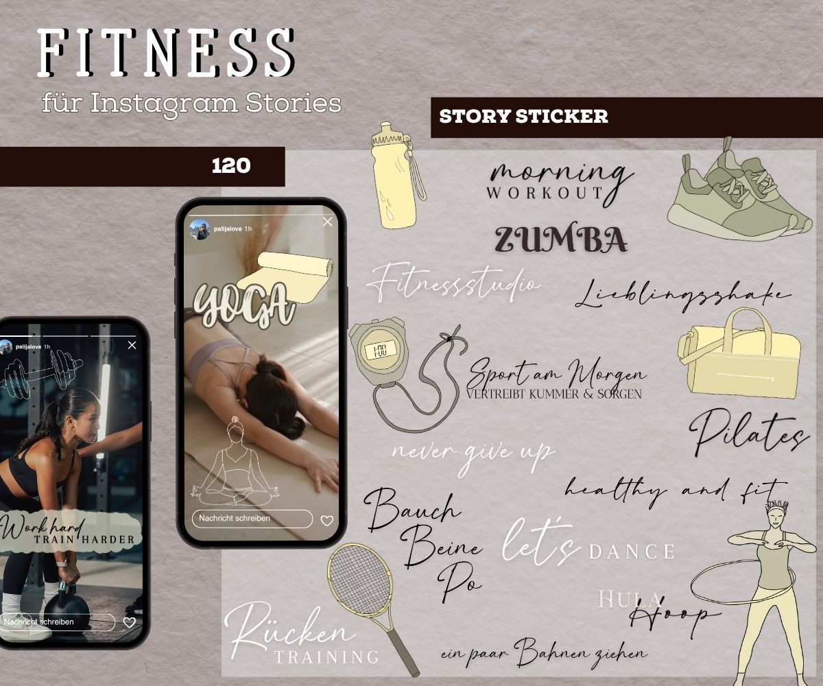 FITNESS | 120 STORY STICKER