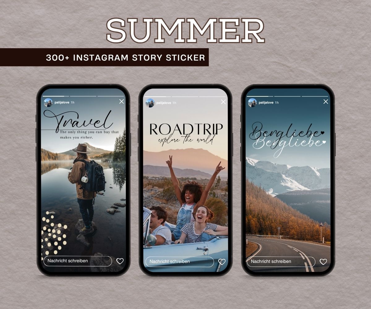 SUMMER | 300+ STORY STICKER