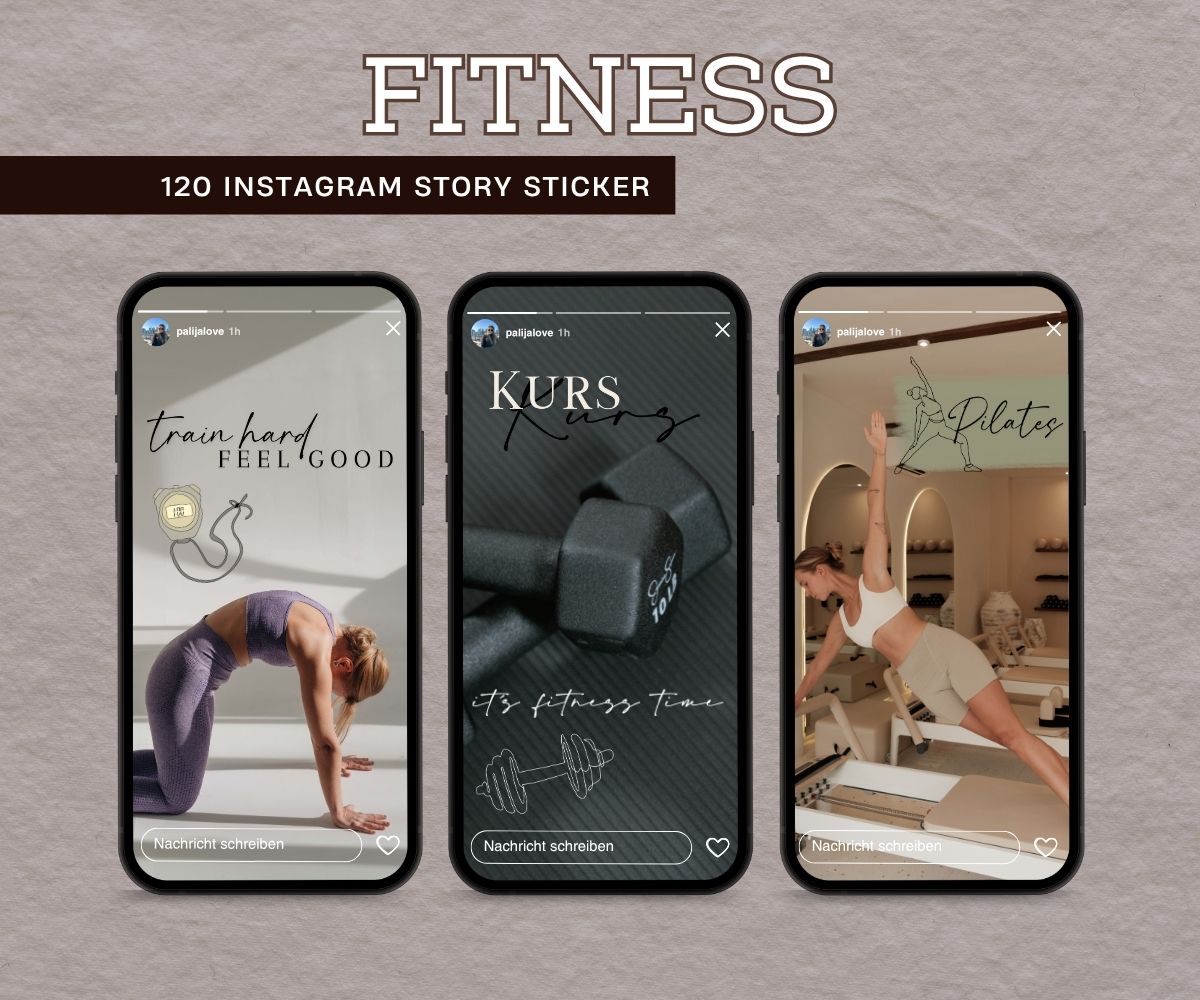 FITNESS | 120 STORY STICKER