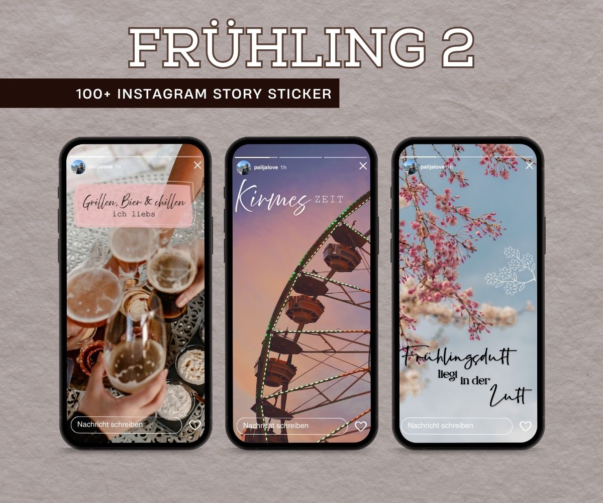 FRÜHLING 2 | 100+ STORY STICKER