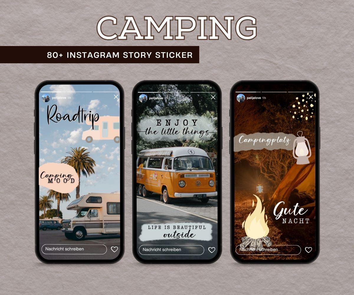 CAMPING | 80+ STORY STICKER
