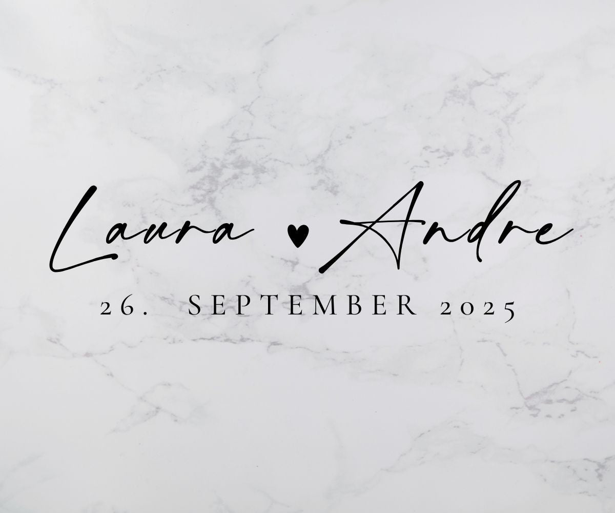 Personalisierter Name und Datum