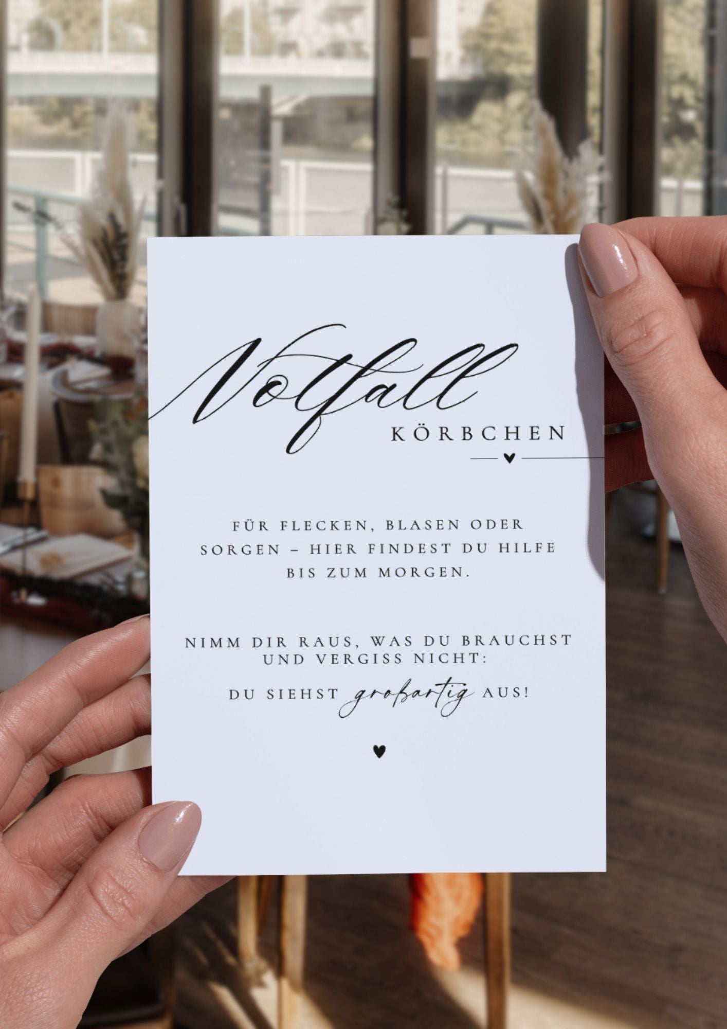 Notfall Körbchen- WEDDING