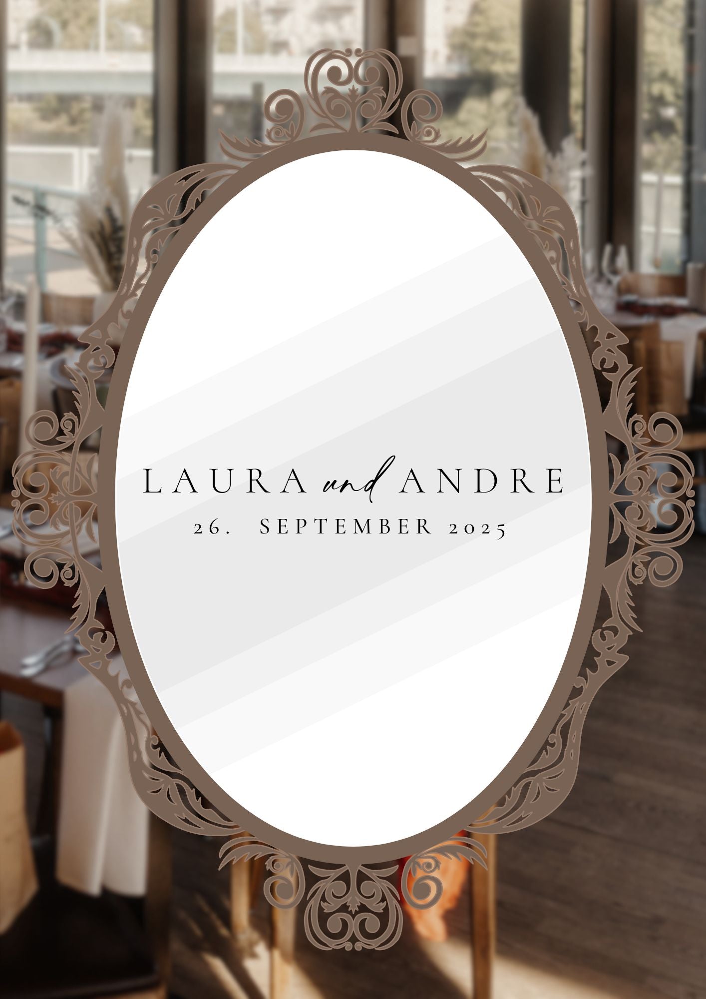 Personalisierter Name und Datum