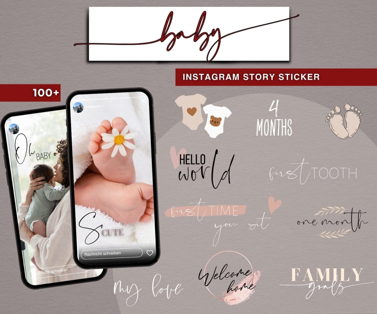 BABY | 100+ STORY STICKER - palijalovedesign