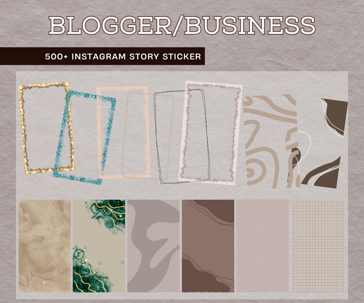 BLOGGER & BUSINESS | 500+ STORY STICKER - palijalovedesign