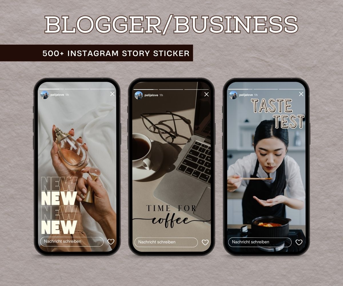 BLOGGER & BUSINESS | 500+ STORY STICKER - palijalovedesign
