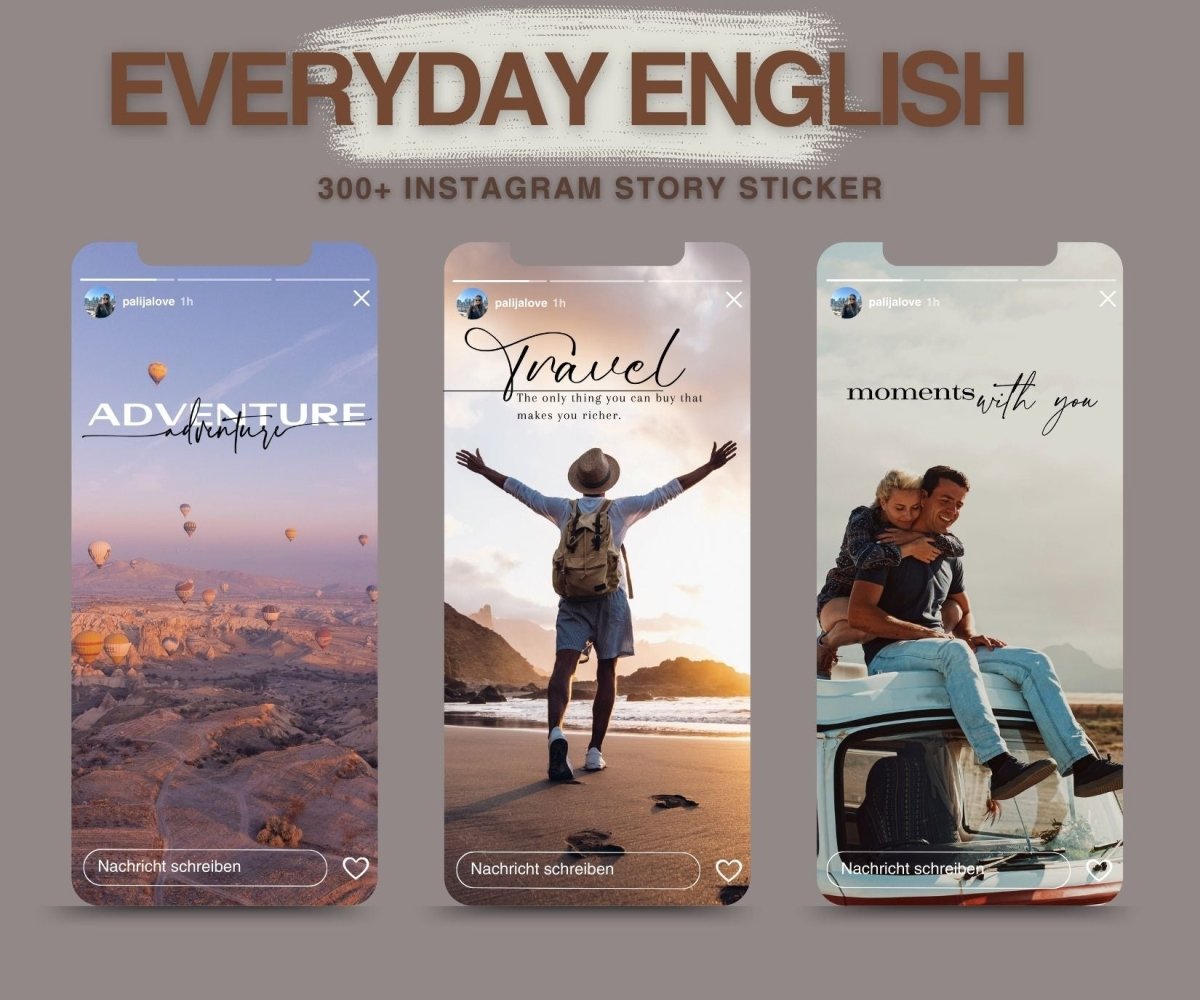 EVERYDAY ENGLISH | 300+ STORY STICKER - palijalovedesign