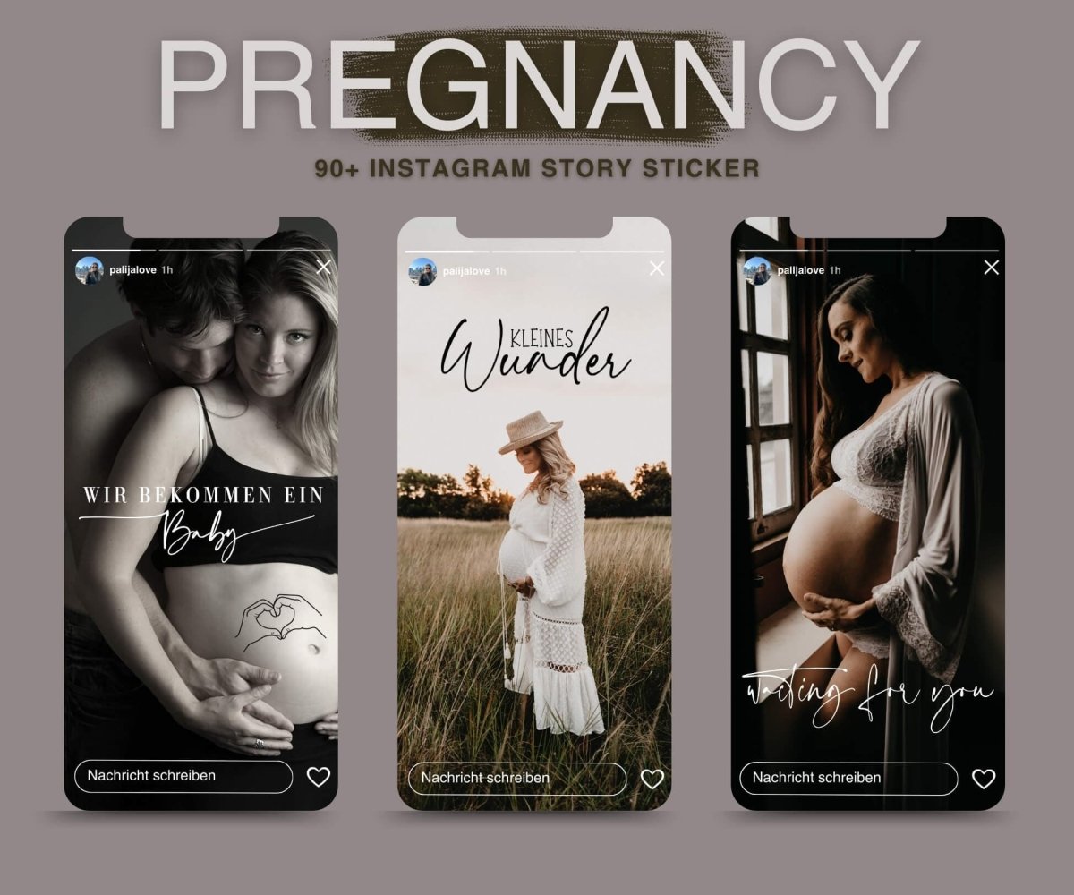 PREGNANCY | 90 STORY STICKER - palijalovedesign