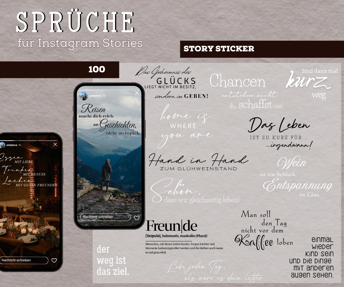 SPRÜCHE | 100 STORY STICKER