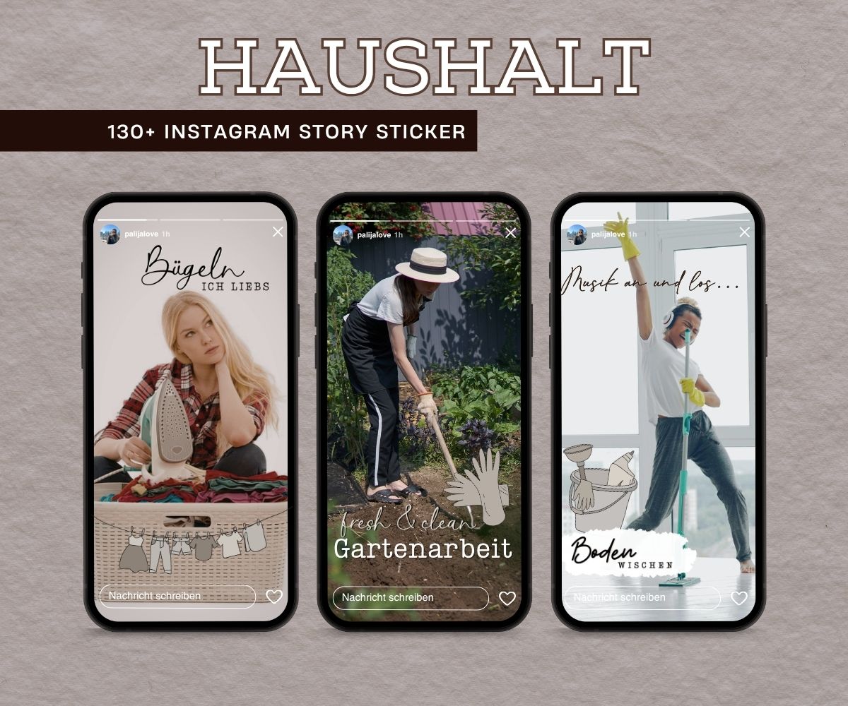 HAUSHALT | 130+ STORY STICKER