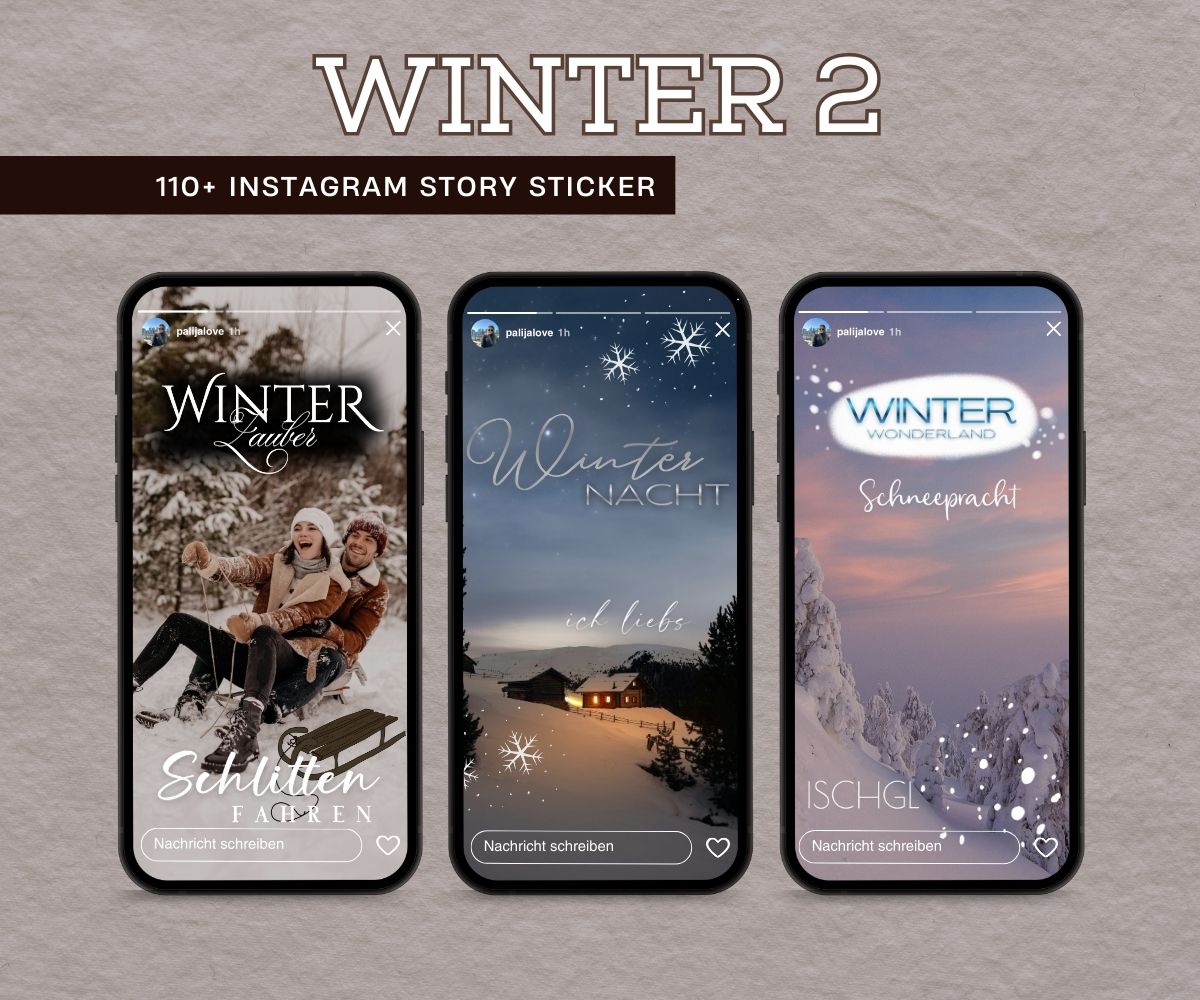 WINTER 2 | 110+ STORY STICKER