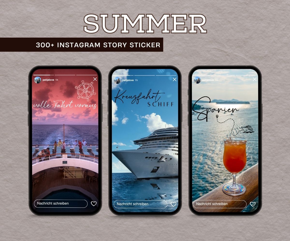 SUMMER | 300+ STORY STICKER