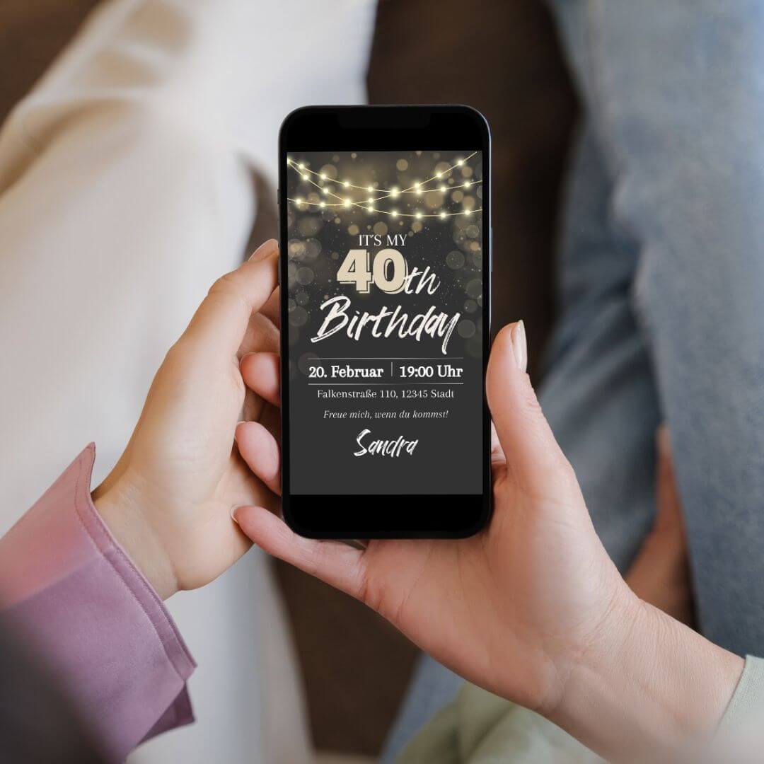 "NIGHT" Geburtstag | E - CARD - palijalovedesign